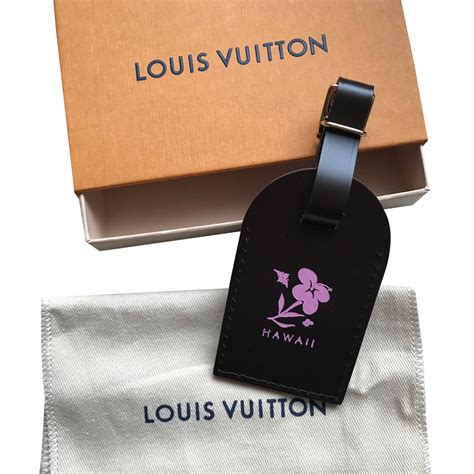 louis vuitton luggage tag hot stamp designs ebene